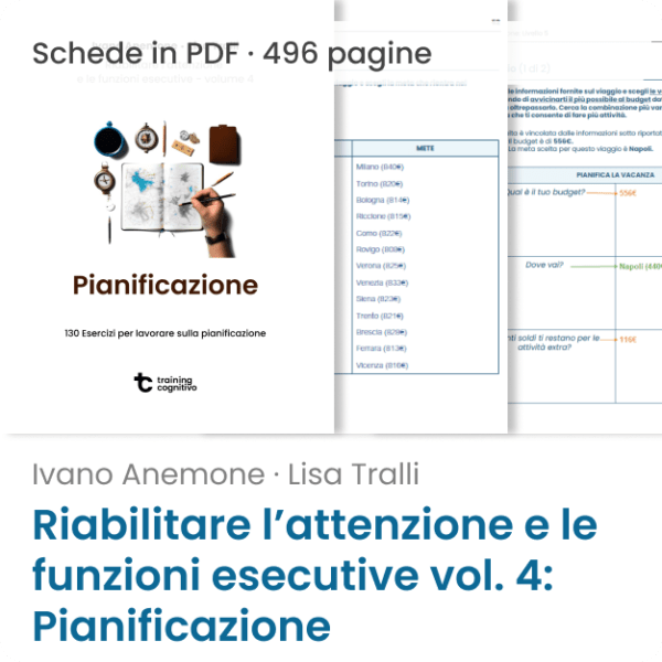 [PDF] Riabilitare l'attenzione e le funzioni esecutive vol. 4 - Pianificazione