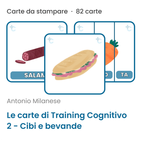 Le carte di Training Cognitivo 2: Cibi e bevande