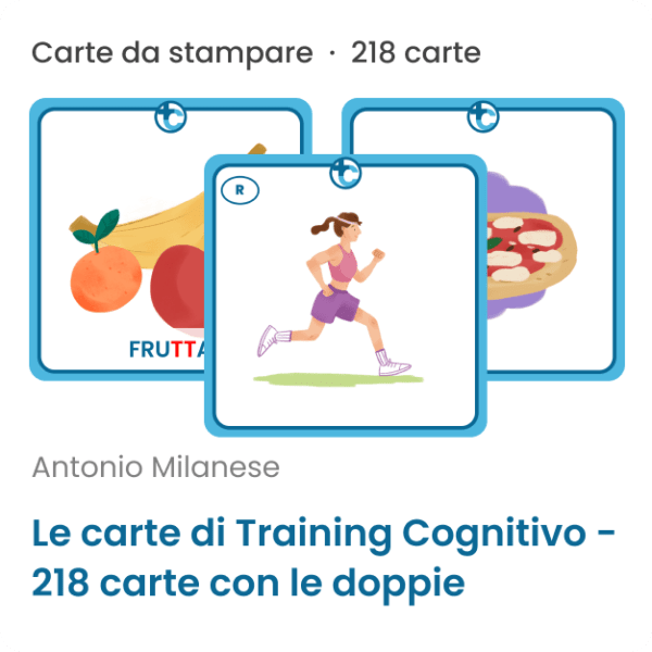 Le carte di Training Cognitivo: 218 carte con le doppie