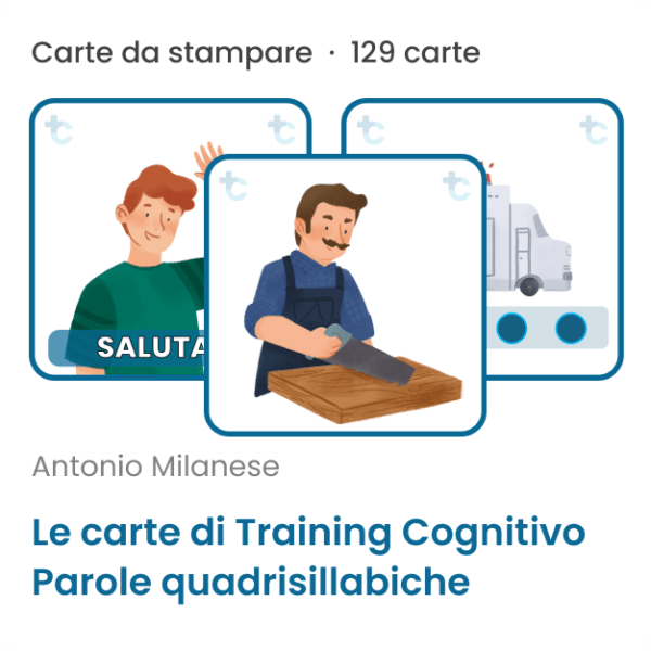 Le carte di Training Cognitivo: immagini di parole quadrisillabiche