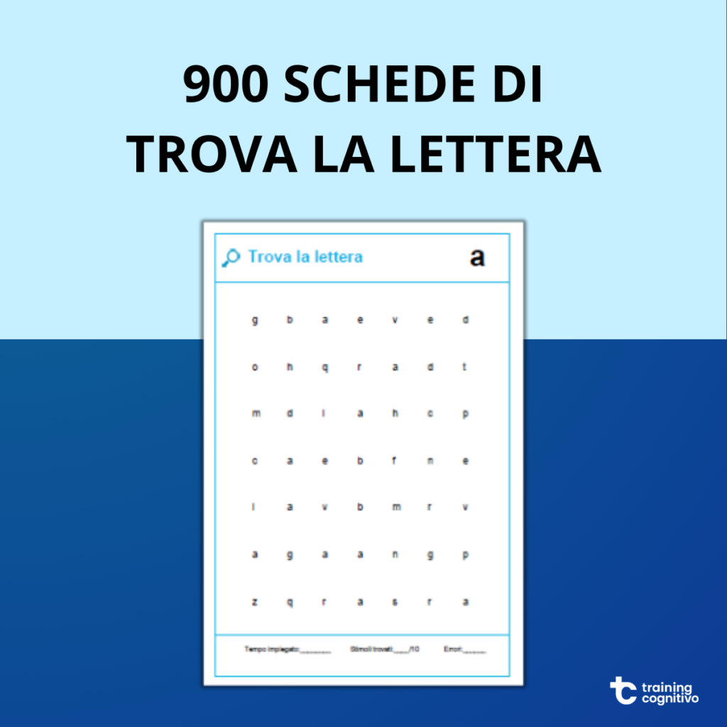 900 schede di Trova la lettera