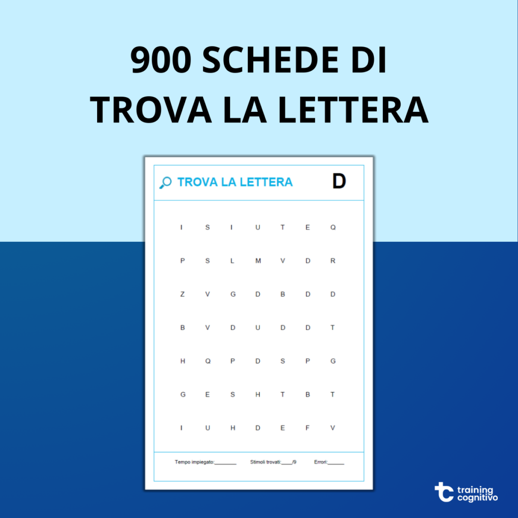 Le schede sono divise in minuscole, maiuscole e maiuscole/minuscole