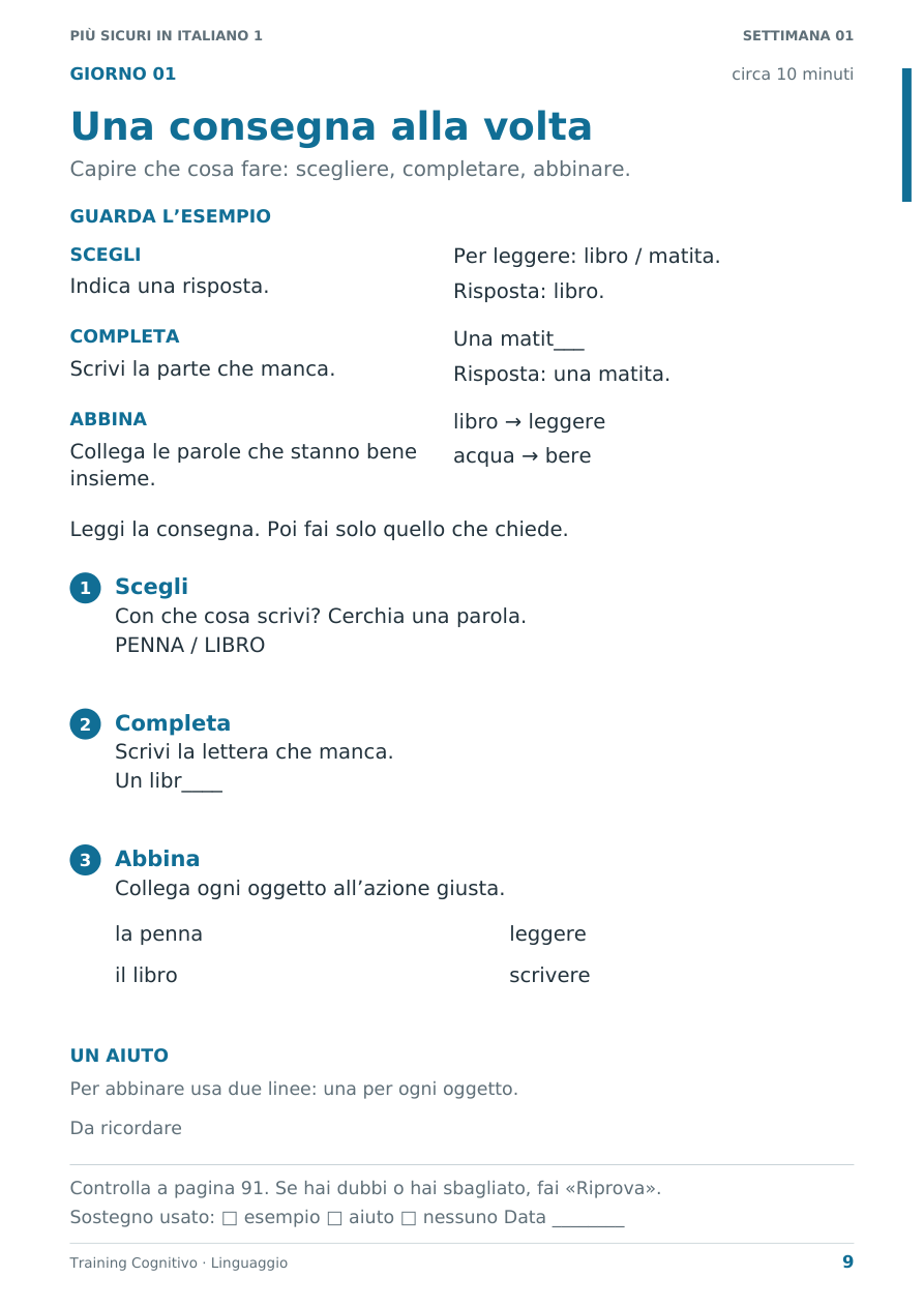 Anteprima del giorno 1: una consegna alla volta