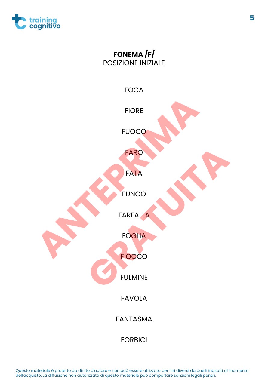 Pagina di esempio — Logoboom! Allena le competenze articolatorie e le funzioni esecutive