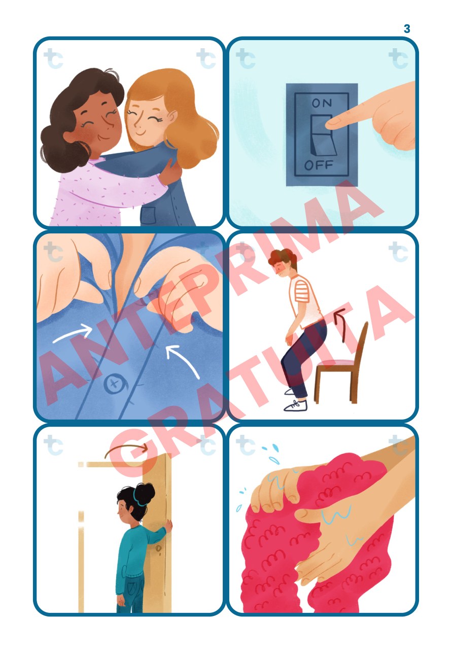 Pagina di esempio — Le carte di Training Cognitivo 4: Verbi