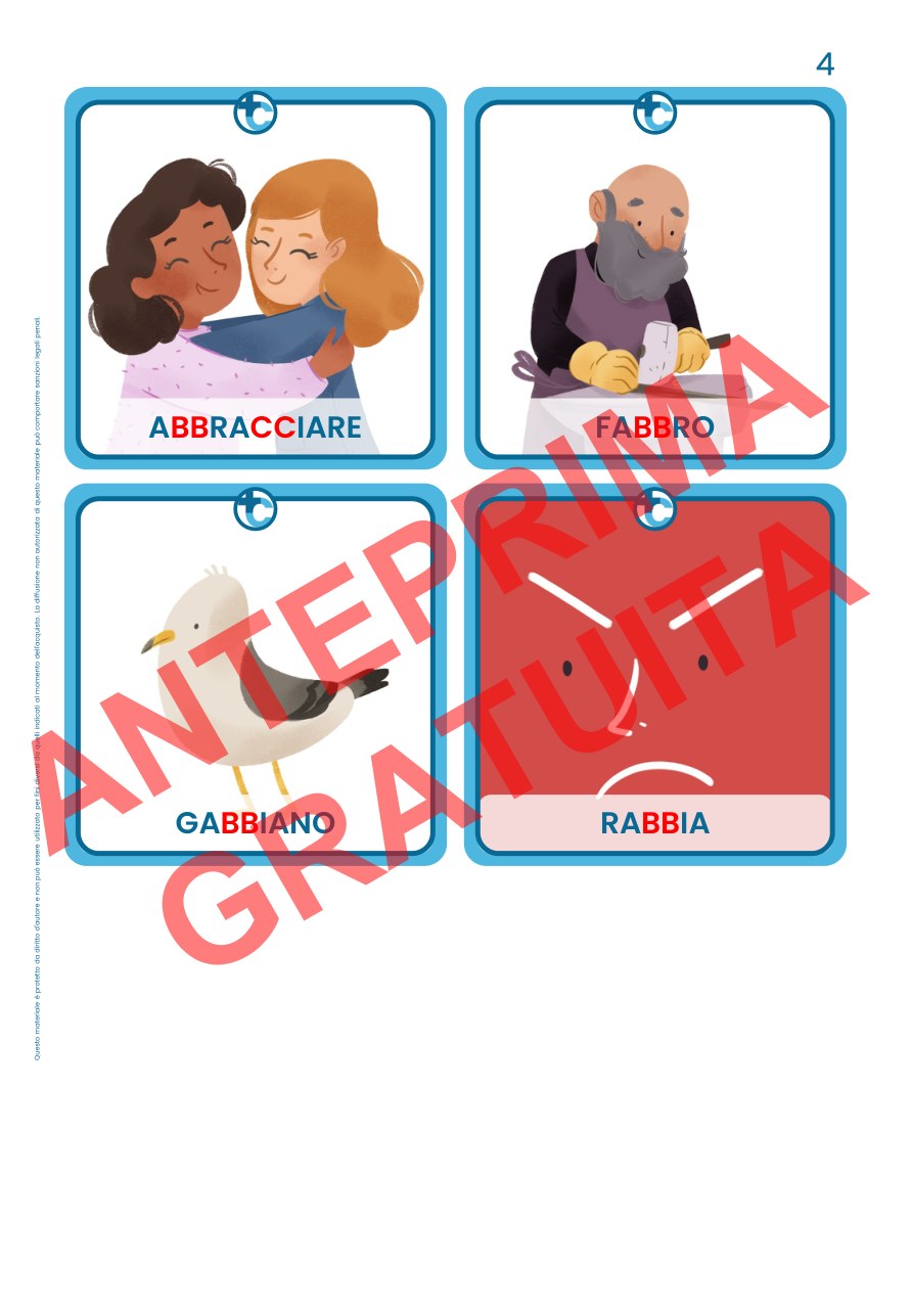 Pagina di esempio — Le carte di Training Cognitivo: 218 carte con le doppie
